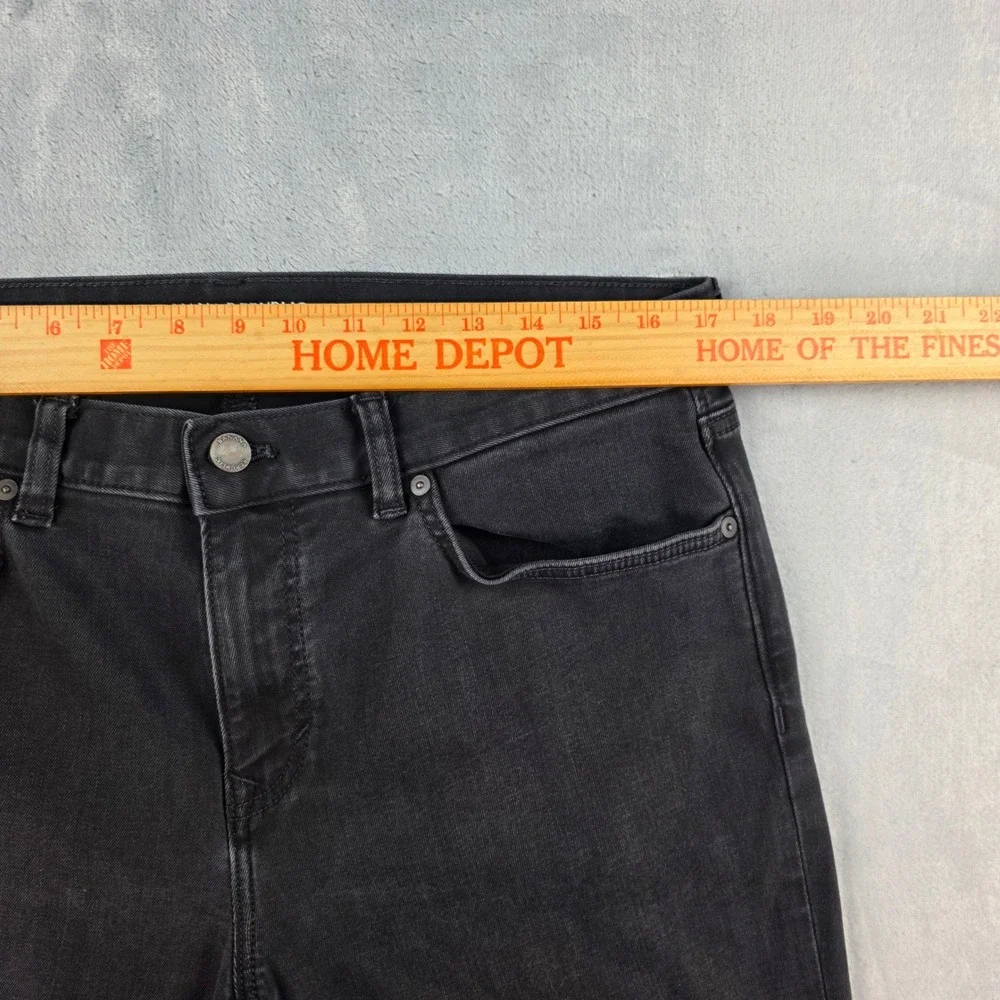 Banana Republic Traveler‎ Jeans Mens 34x32 Slim Fit Black Dark Wash Denim Pants